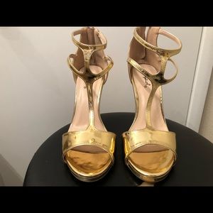 Gold heels